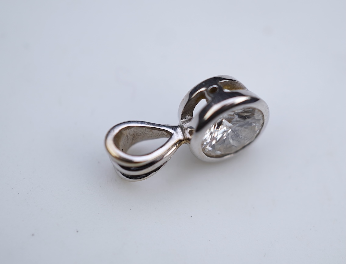 A diamond pendant